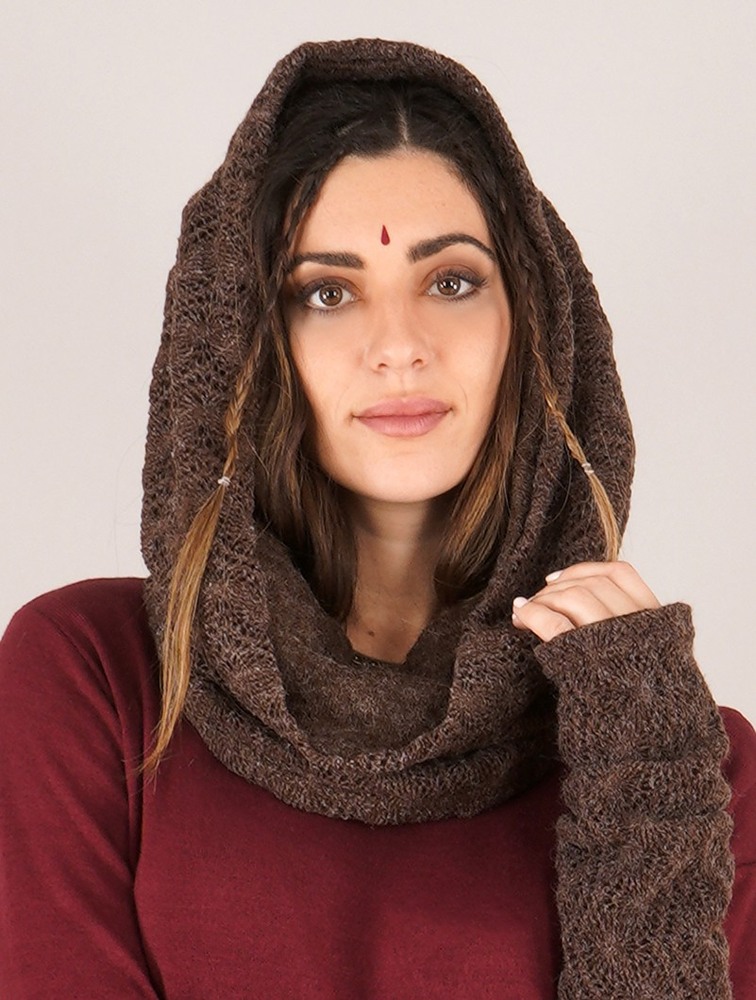 Brown Toonzshop Oöna Crochet Snood Scarf Women Scarf | 95603PFTM