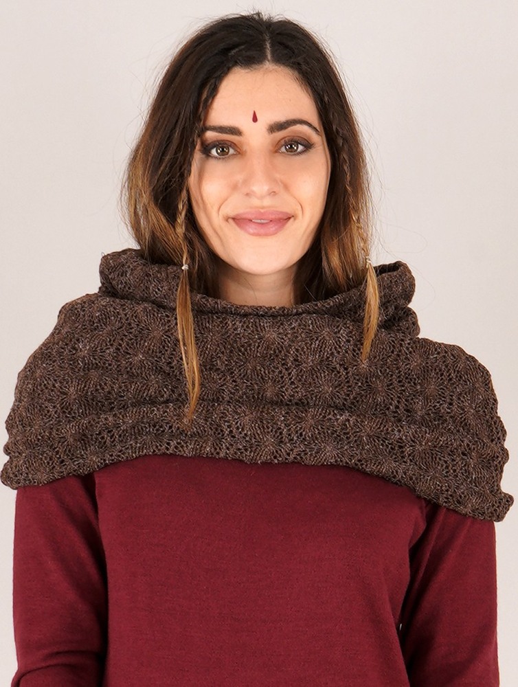 Brown Toonzshop Oöna Crochet Snood Scarf Women Scarf | 95603PFTM