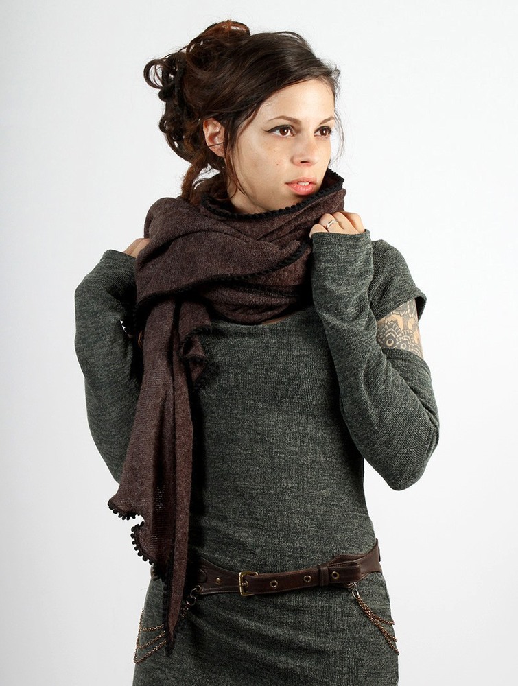 Brown Toonzshop Zahïoo Shawl-scarf Women Scarf | 01843ERYA