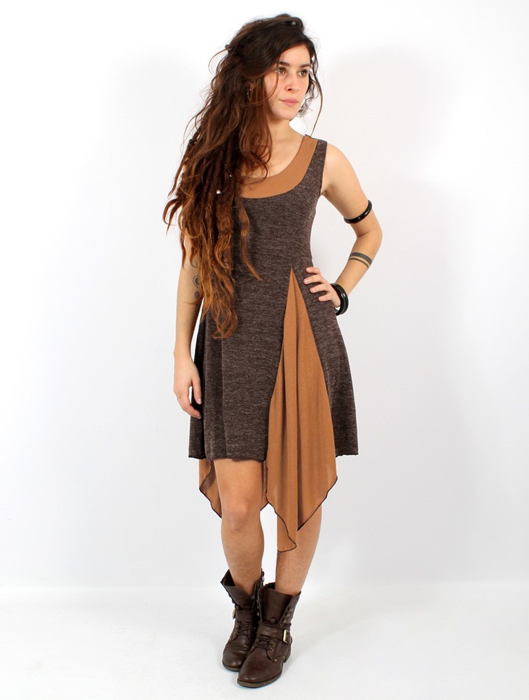 Brown and rusty Toonzshop Anonga Tunic Women Tops | 96147DJMQ