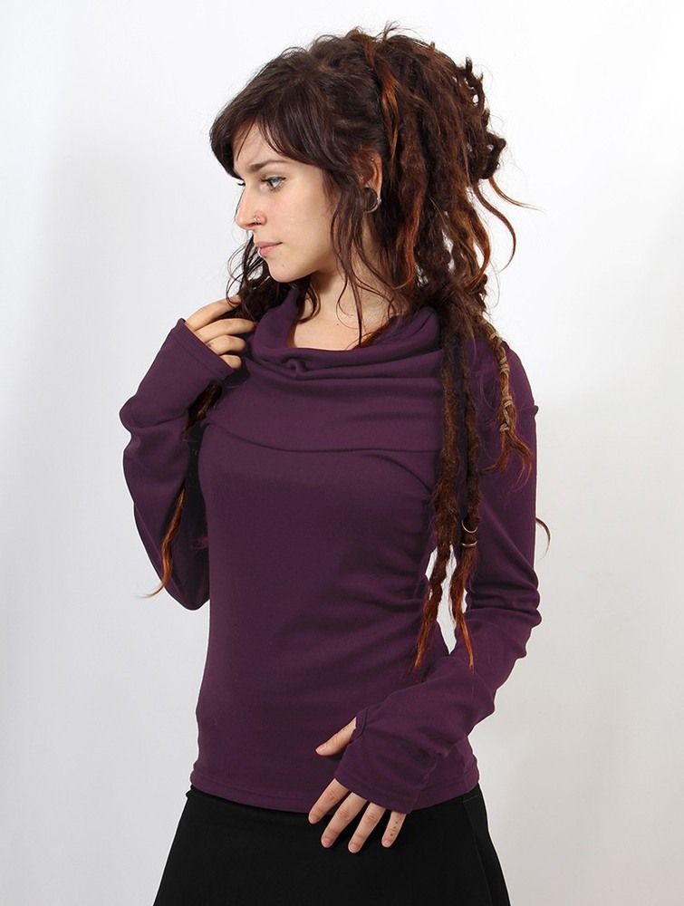 Burgundy Toonzshop Hatlami Light And Soft Hoodie Women Hoodie | 60741EATZ