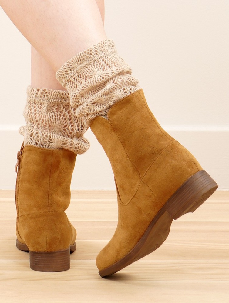 Camel brown Toonzshop Keertana Flat Ankle Boots Women Boots | 36508HDGF