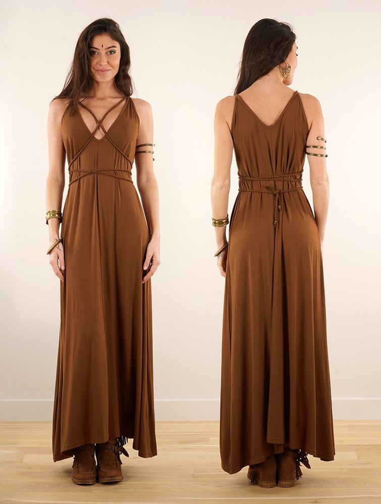 Caramel Toonzshop Lazüli Loose And Reversible Strappy Long Dress Women Dress | 47681OBWI