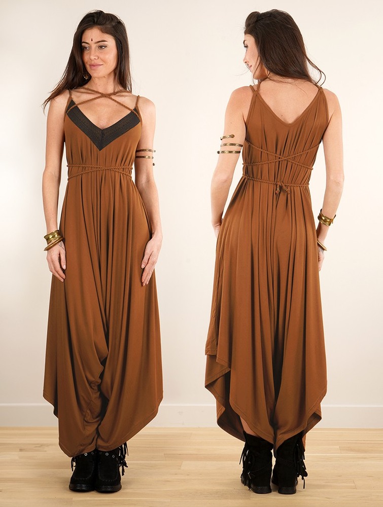 Caramel Toonzshop Topäaz Loose And Reversible Strappy Jumpsuit Women Jumpsuit | 59683NBWR