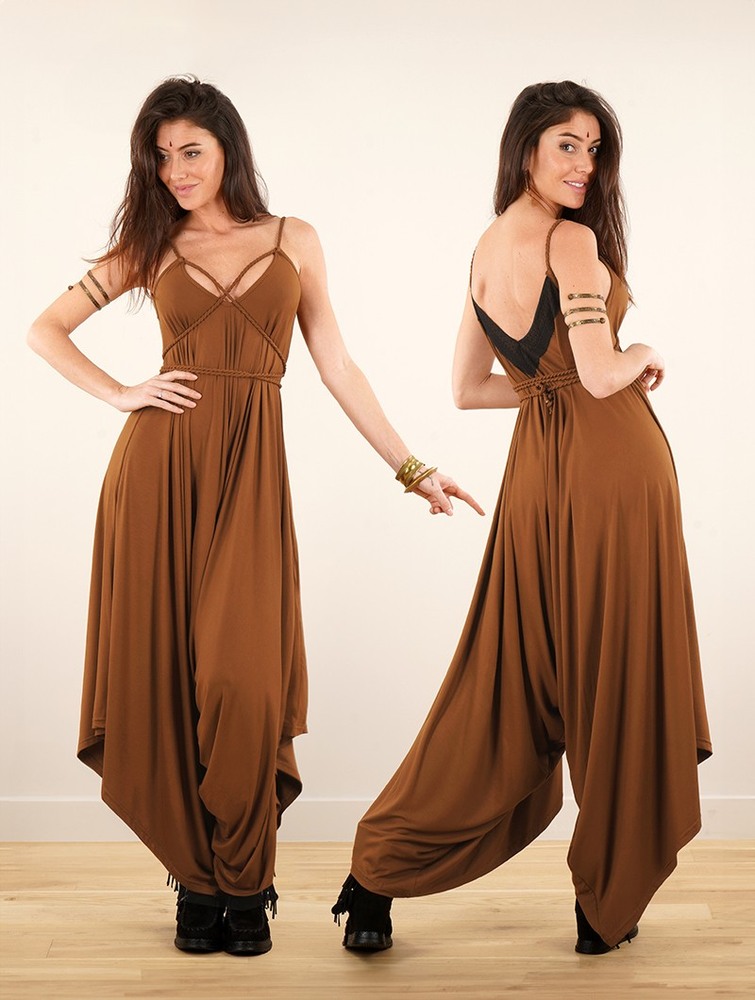 Caramel Toonzshop Topäaz Loose And Reversible Strappy Jumpsuit Women Jumpsuit | 59683NBWR