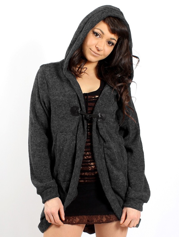 Charcoal Toonzshop Thin Shandili Cardigan Women Cardigan | 42507DSJL