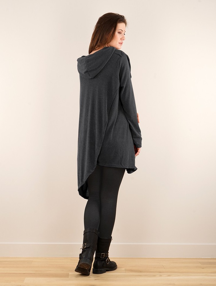 Dark grey Toonzshop Inika Poncho Pullover Women Pullover | 48913PHLM