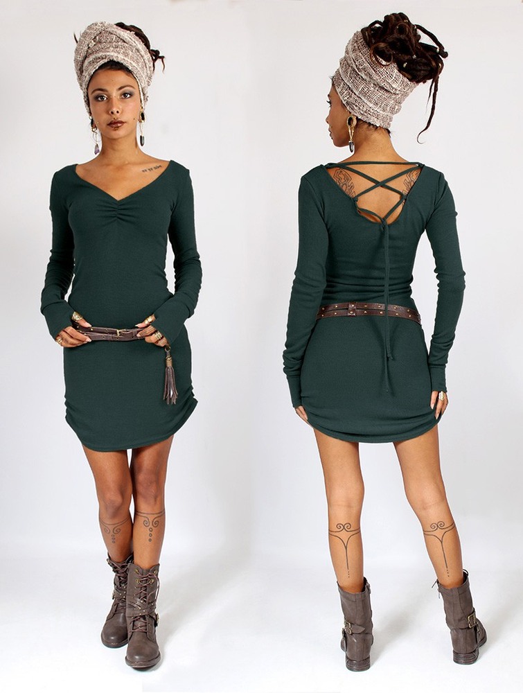 Dark teal Toonzshop Nikkäa Sweater Dress Women Dress | 32854NZYW