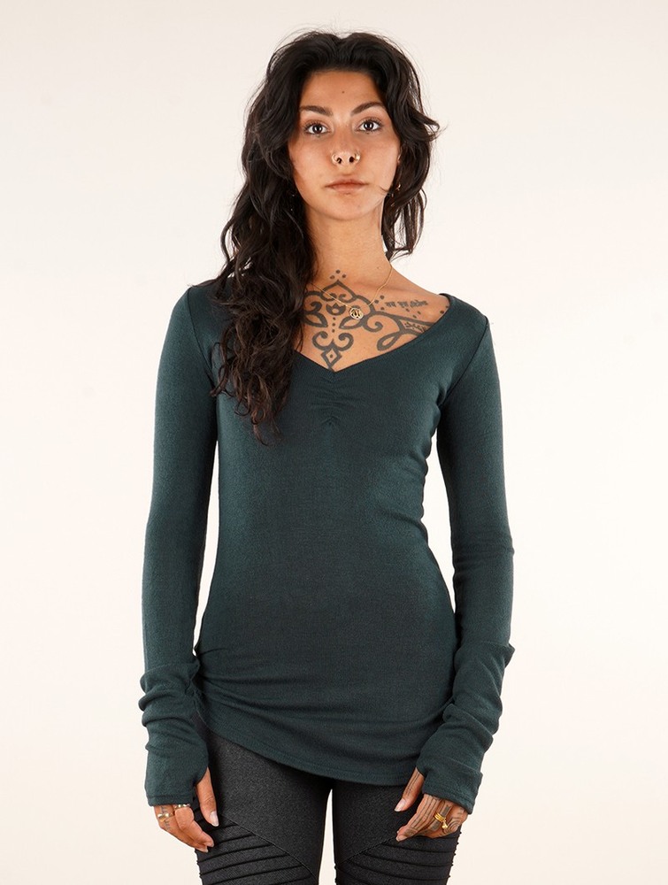 Darkteal Toonzshop Nikkäa Pullover Women Pullover | 96470LPOF