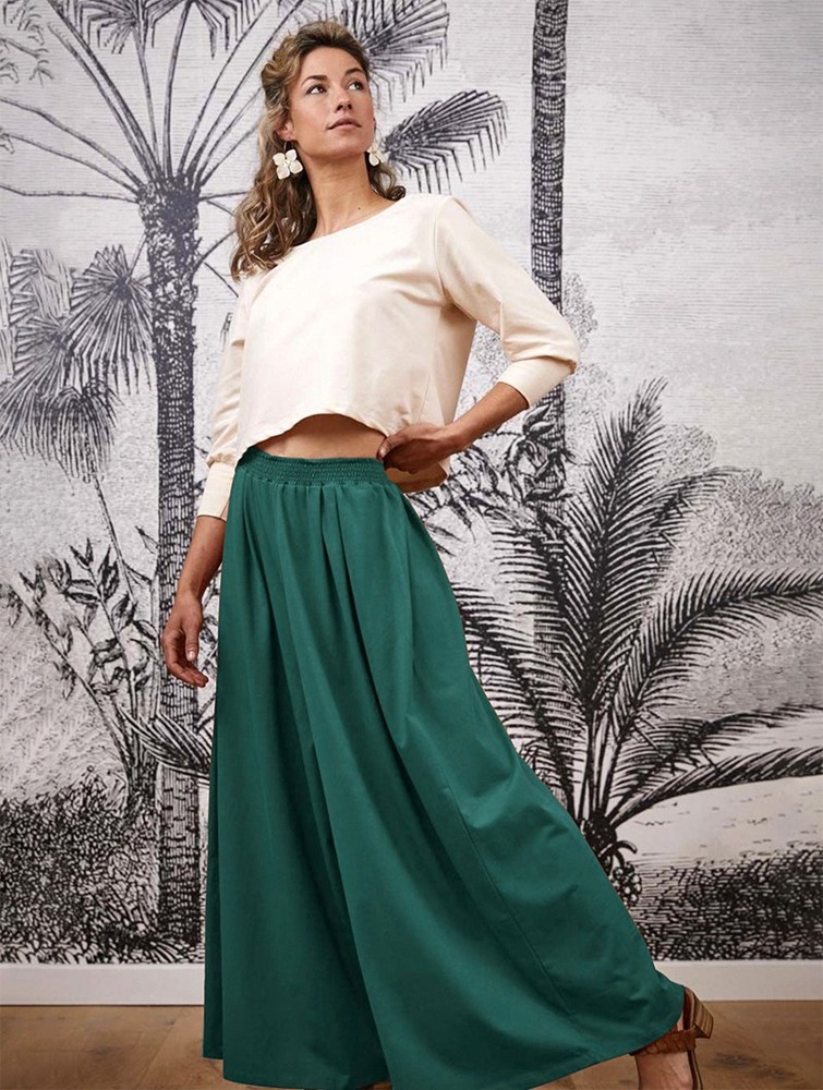 Emerald Toonzshop Booh Flared Loose Pants Women Pants | 91072REGP