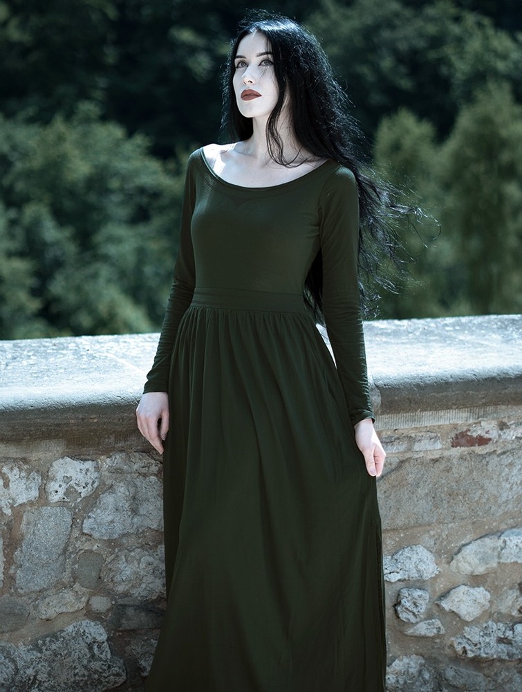 Forest green Toonzshop Lotus Artanis Long Sleeve Long Dress Dress Women Dress | 67892AFLQ