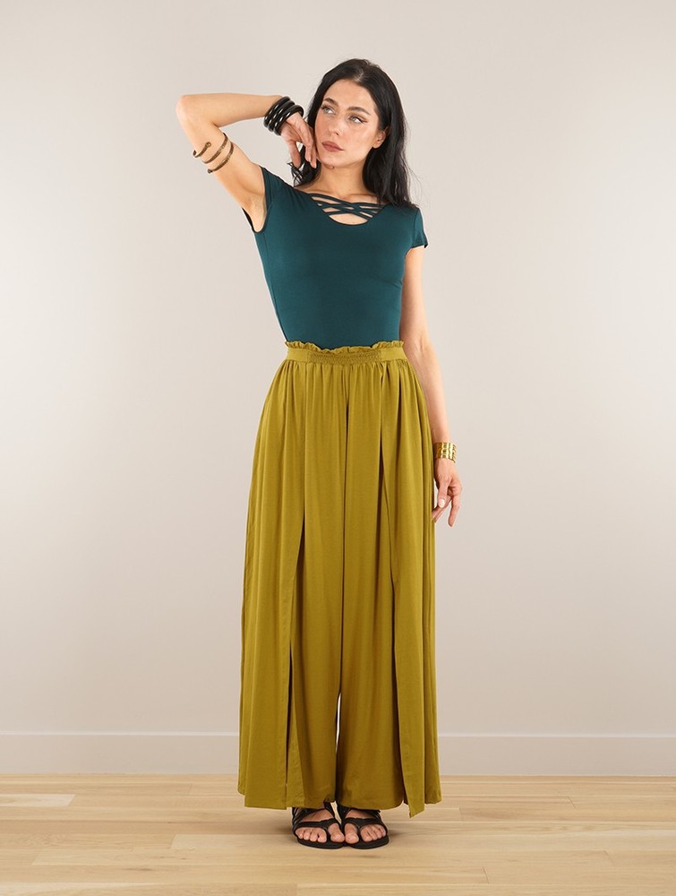 Goldengreen Toonzshop Félise Split Loose Pants Women Pants | 43096BTWJ