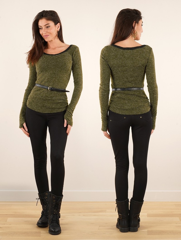 Green army Toonzshop Aëlys Pullover Women Pullover | 96875PQNA