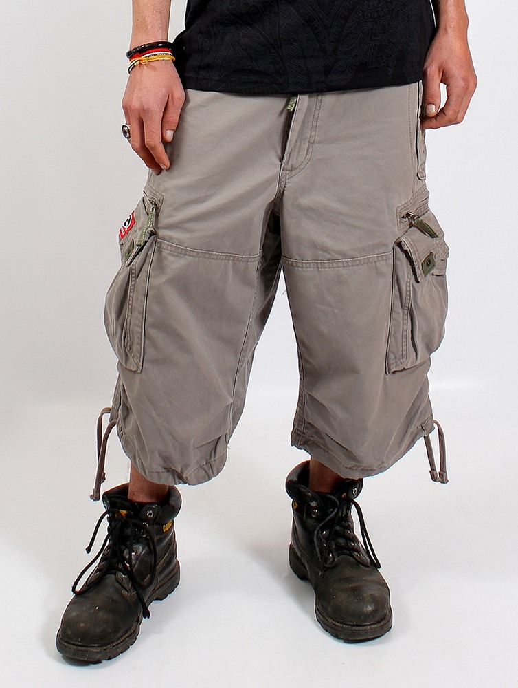 Grey Toonzshop 3/4 Molecule Cargo Pants 45056 Men Pants | 64817UEYP