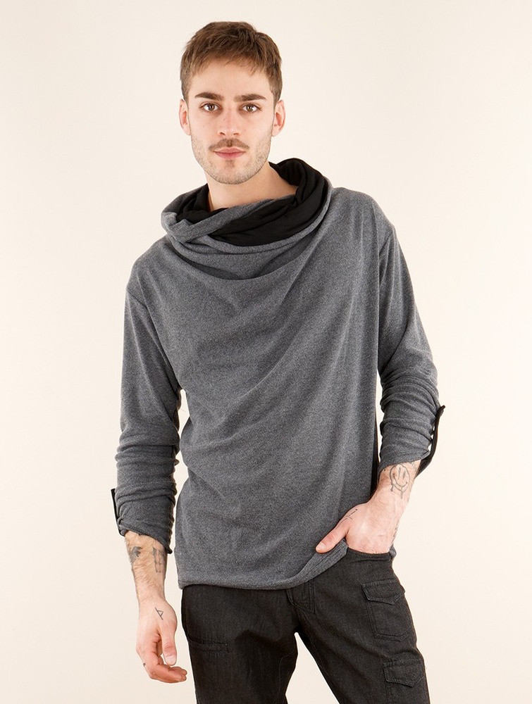 Grey Toonzshop Banyu Sweatshirt Men Sweatshirt | 25608XDGC