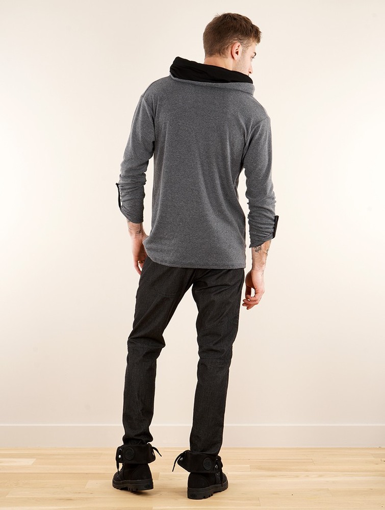 Grey Toonzshop Banyu Sweatshirt Men Sweatshirt | 25608XDGC