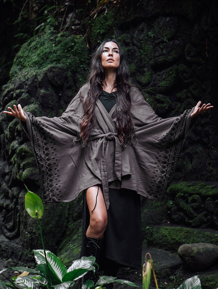 Grey Toonzshop Melian Kimono Jacket Women Jackets | 29034EMTH