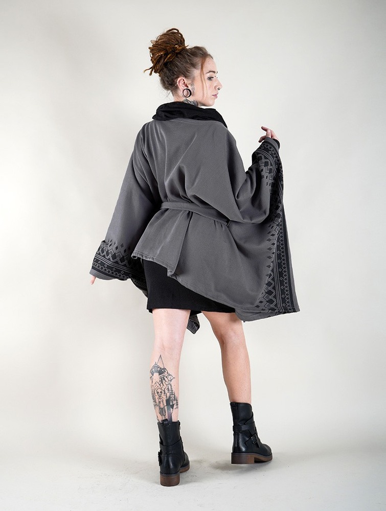 Grey Toonzshop Melian Kimono Jacket Women Jackets | 29034EMTH