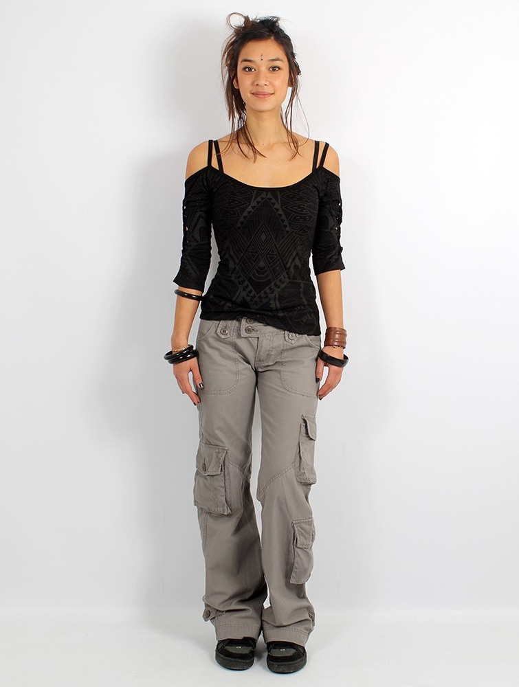 Grey Toonzshop Molecule Cargo Pants 45062 Women Pants | 75609XOHN