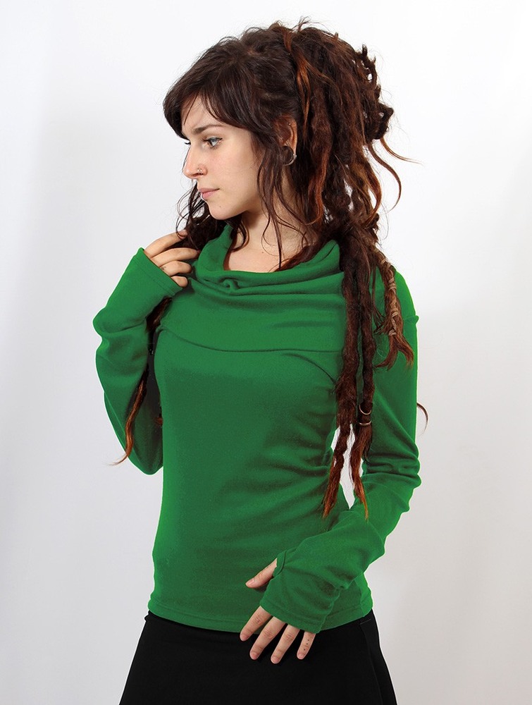 Kelly green Toonzshop Hatlami Light And Soft Hoodie Women Hoodie | 58103DTIU