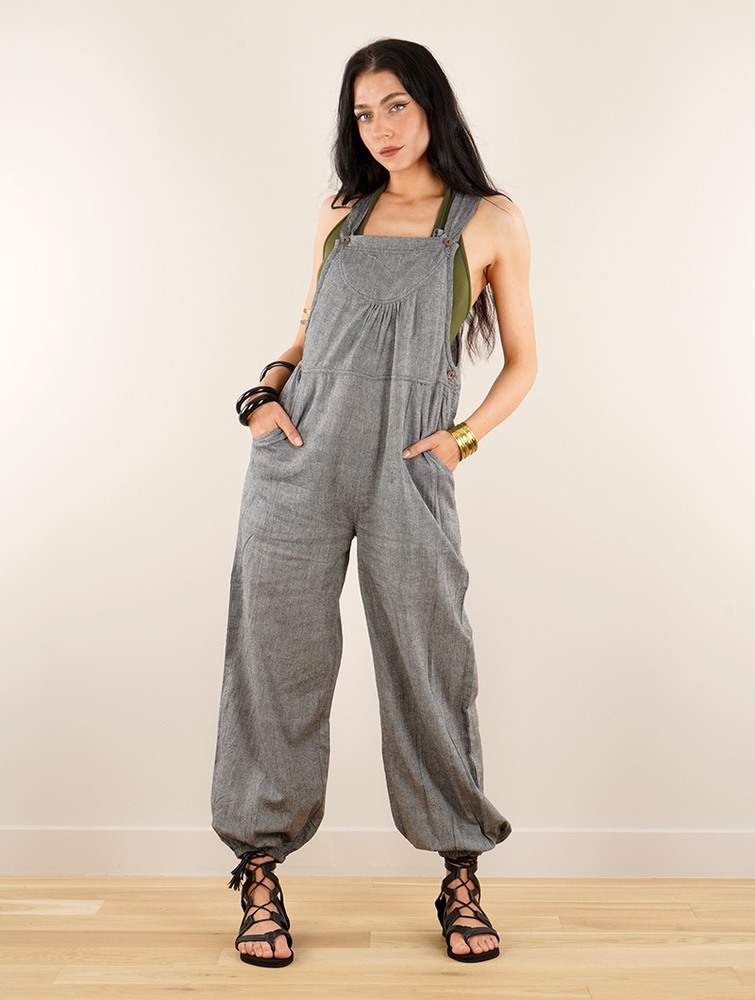 Mottled grey Toonzshop Kamakura Strappy Jumpsuit Women Jumpsuit | 35819NURO