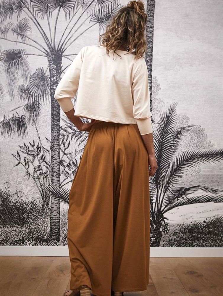 Ochre Toonzshop Booh Flared Loose Pants Women Pants | 80537IJFY