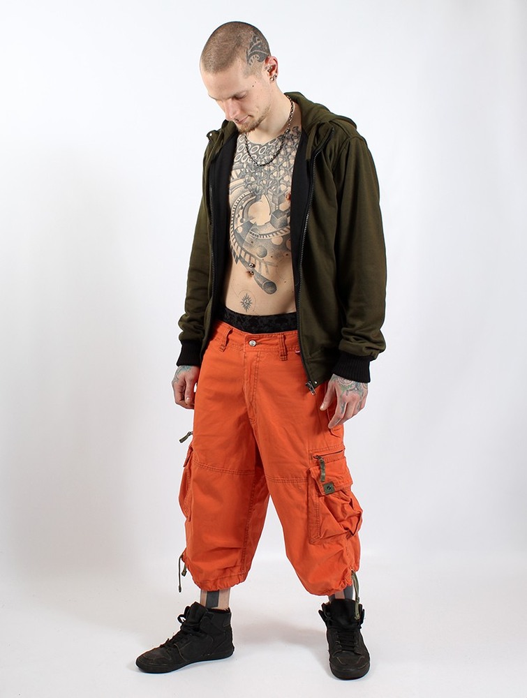 Orange Toonzshop 3/4 Molecule Cargo Pants 45056 Men Pants | 07345QCLY