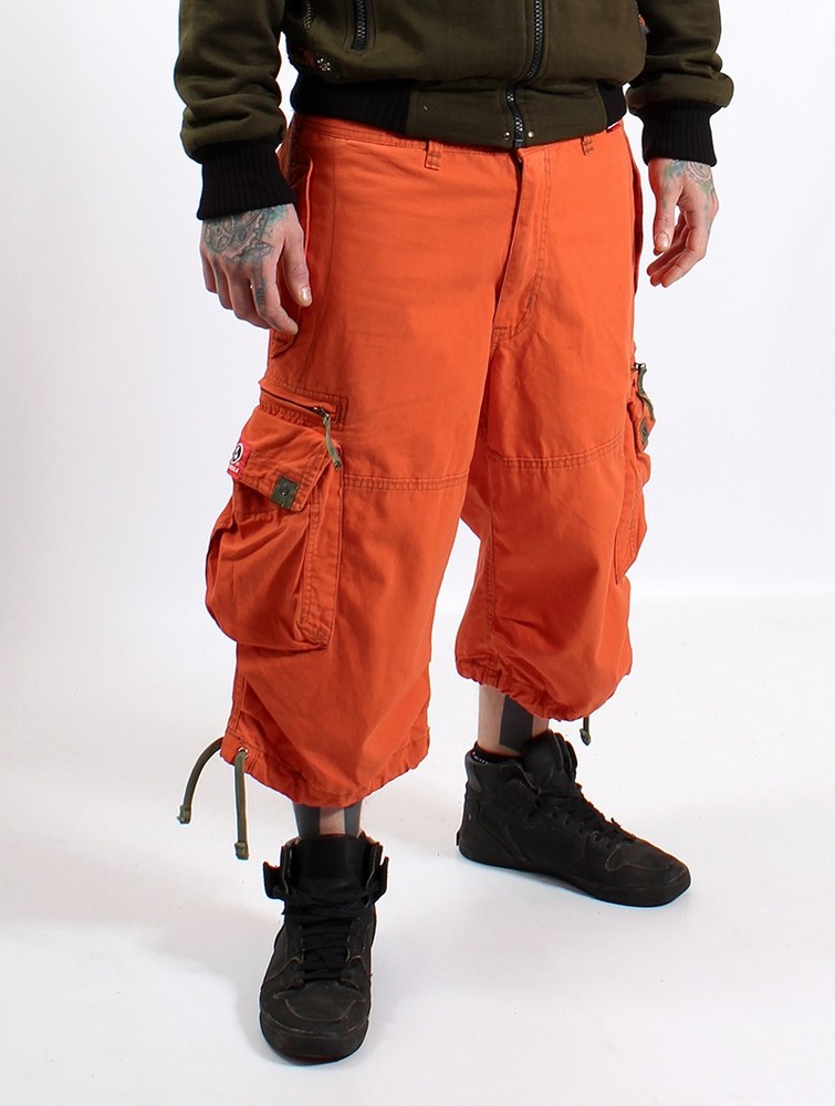 Orange Toonzshop 3/4 Molecule Cargo Pants 45056 Men Pants | 07345QCLY