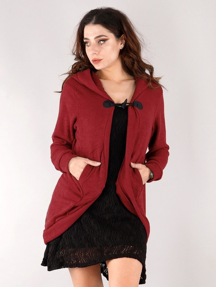 Red Toonzshop Thin Shandili Cardigan Women Cardigan | 27143AMLD