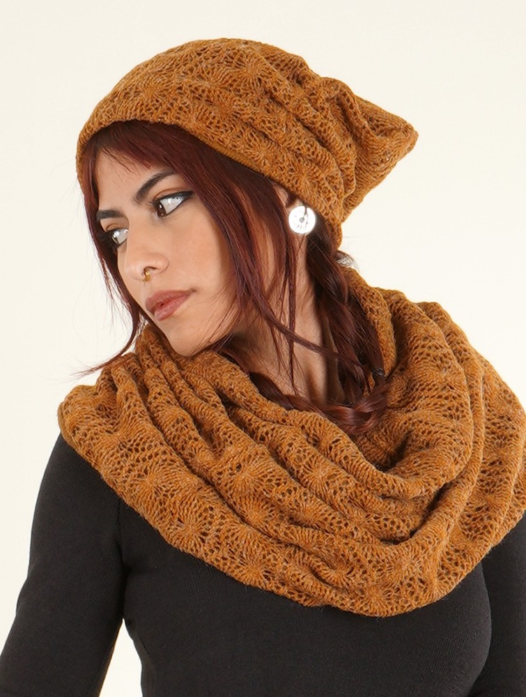 Rusty Toonzshop Aslan Pleated Crochet Beanie Women Beanie | 73218PMWR