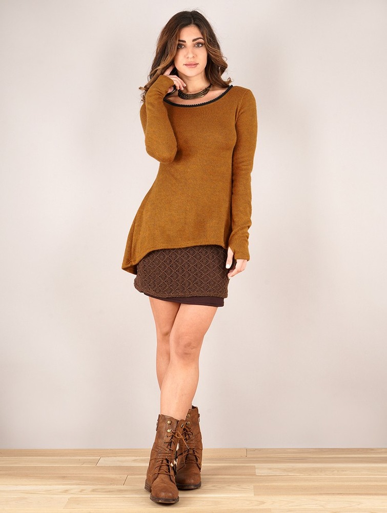 Rusty Toonzshop Bohemian Tunic Pullover Women Pullover | 45981BVTQ