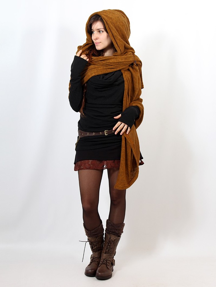 Rusty Toonzshop Danae Hooded Cape Women Ponchos | 09814SZNF