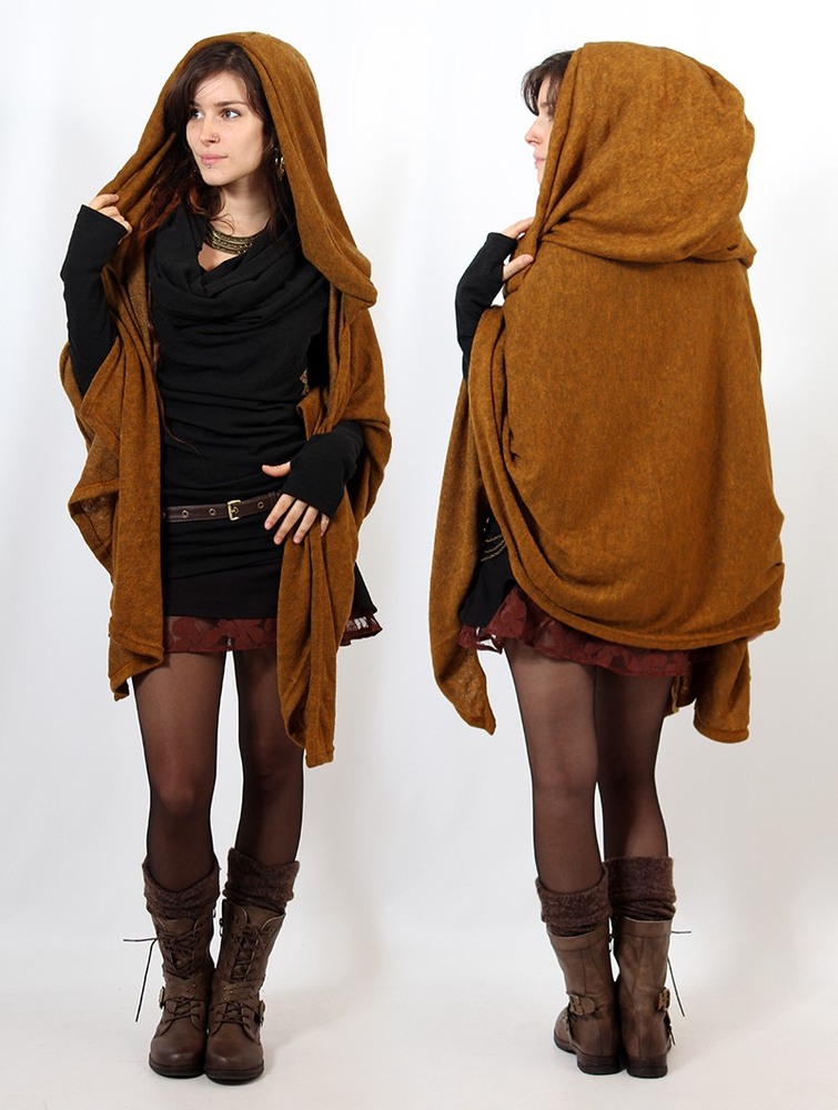 Rusty Toonzshop Danae Hooded Cape Women Ponchos | 09814SZNF