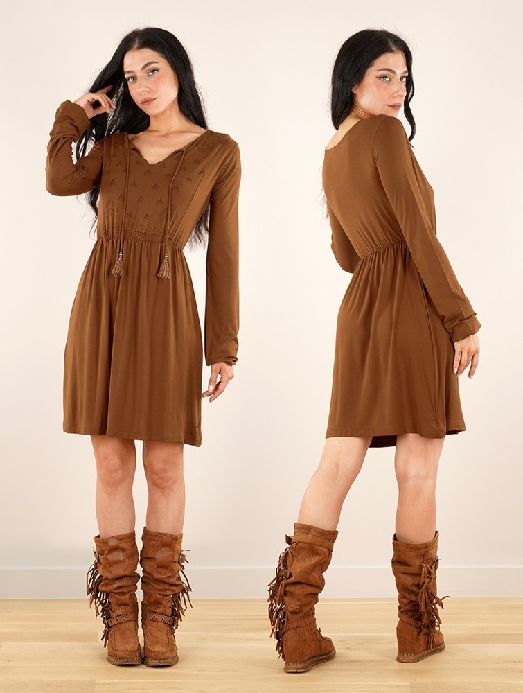 Rusty Toonzshop Eireen Long Sleeve Dress Women Dress | 95013QNYC