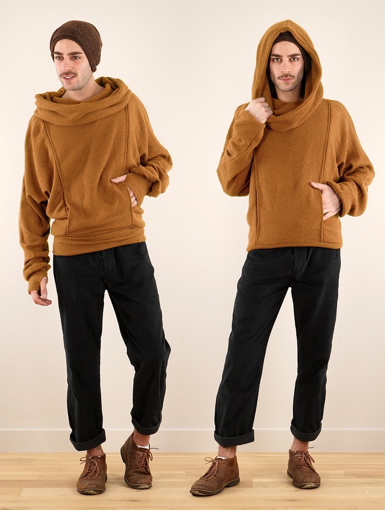 Rusty Toonzshop Helixx Retractable Hooded Long Sweater Women Sweater | 61843YIKT