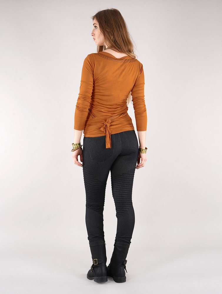 Rusty Toonzshop Irwaen Indie Long Sleeve Top Women Tops | 72983TKXW