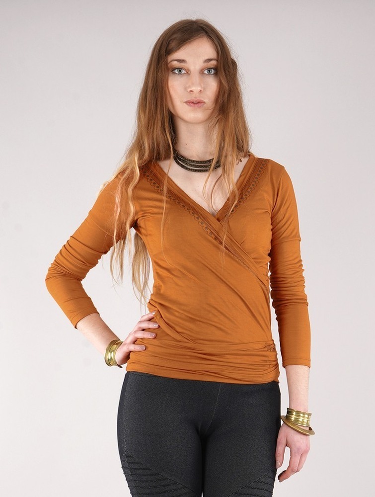 Rusty Toonzshop Irwaen Indie Long Sleeve Top Women Tops | 72983TKXW