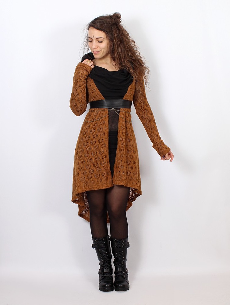 Rusty Toonzshop Kalyäa Crochet Cardigan Women Cardigan | 90286PZFU