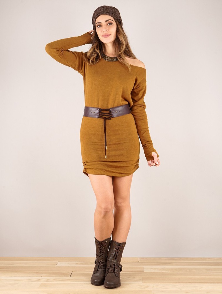 Rusty Toonzshop Kayäaz Batwing Sleeve Sweater Dress Women Dress | 35019NZEP