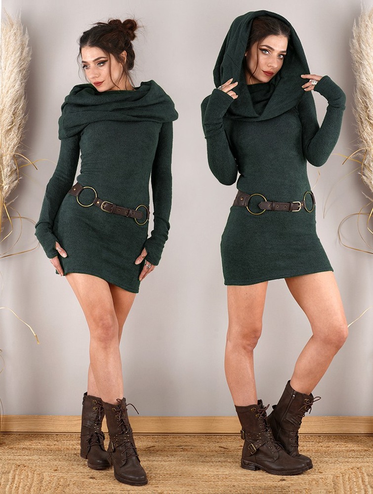 Teal blue Toonzshop Mantra Sweater Dress Women Dress | 53028TVAD