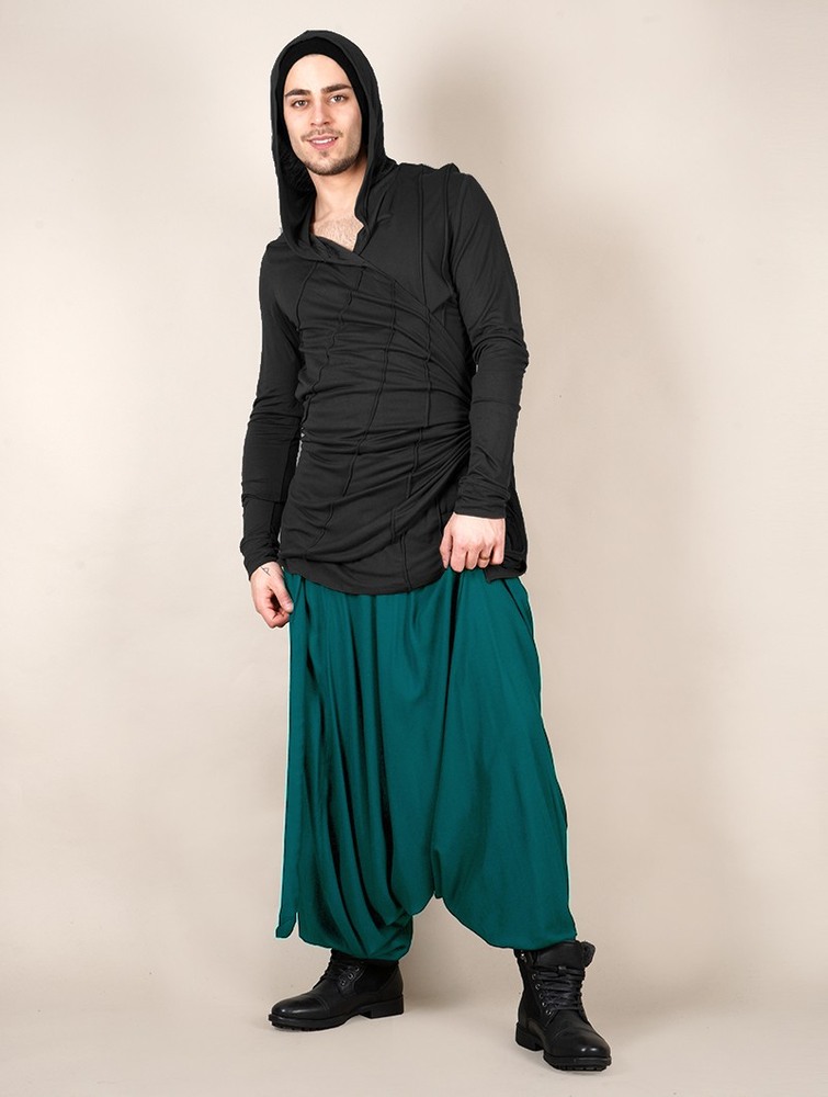 Teal blue Toonzshop Tawneeh Gender Neutral Harem Pants Women Pants | 82146ATJD