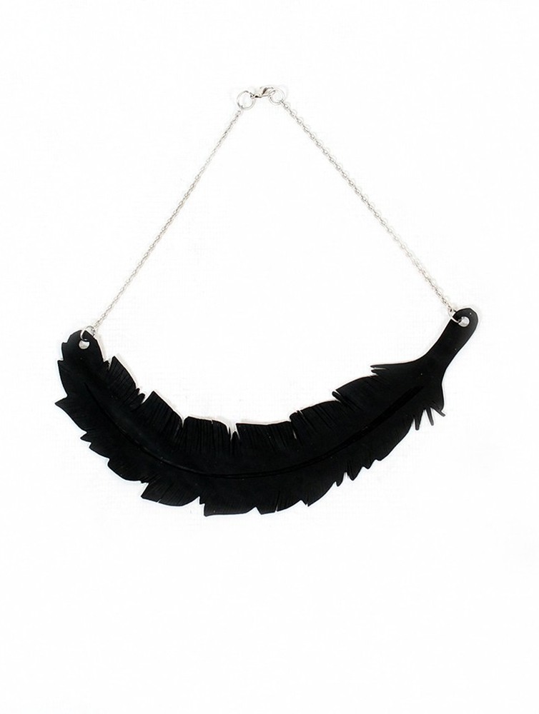 Toonzshop Feather Inner Tube Necklace Women Jewels | 34871UTBS