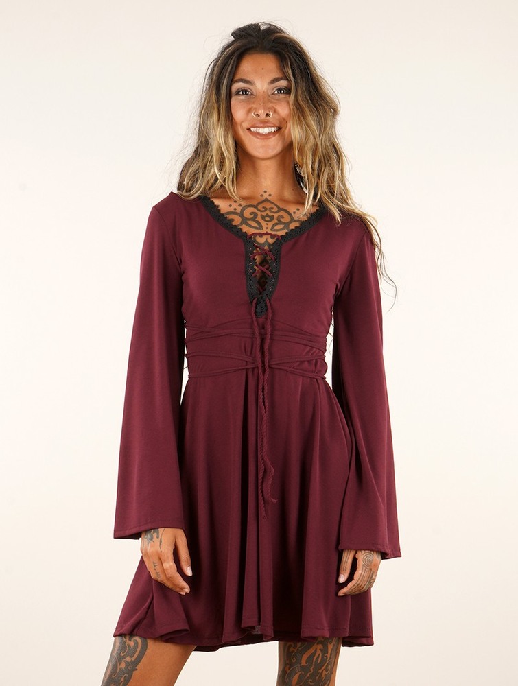 Wine Toonzshop Bohemian Dress 