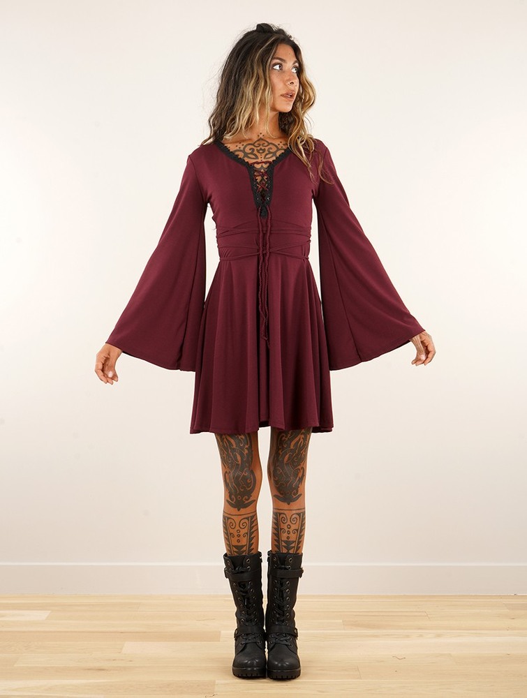 Wine Toonzshop Bohemian Dress 