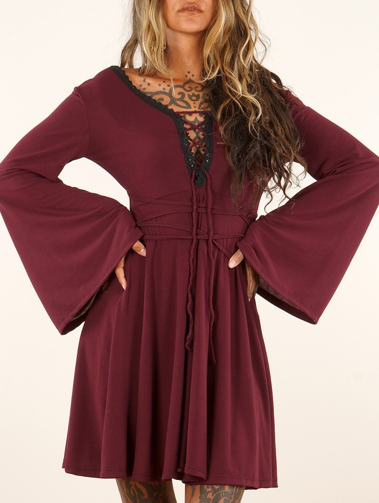 Wine Toonzshop Bohemian Dress 