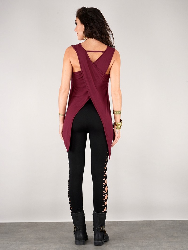 Wine Toonzshop Keiko Sleeveless Top Women Tops | 40961KJBO