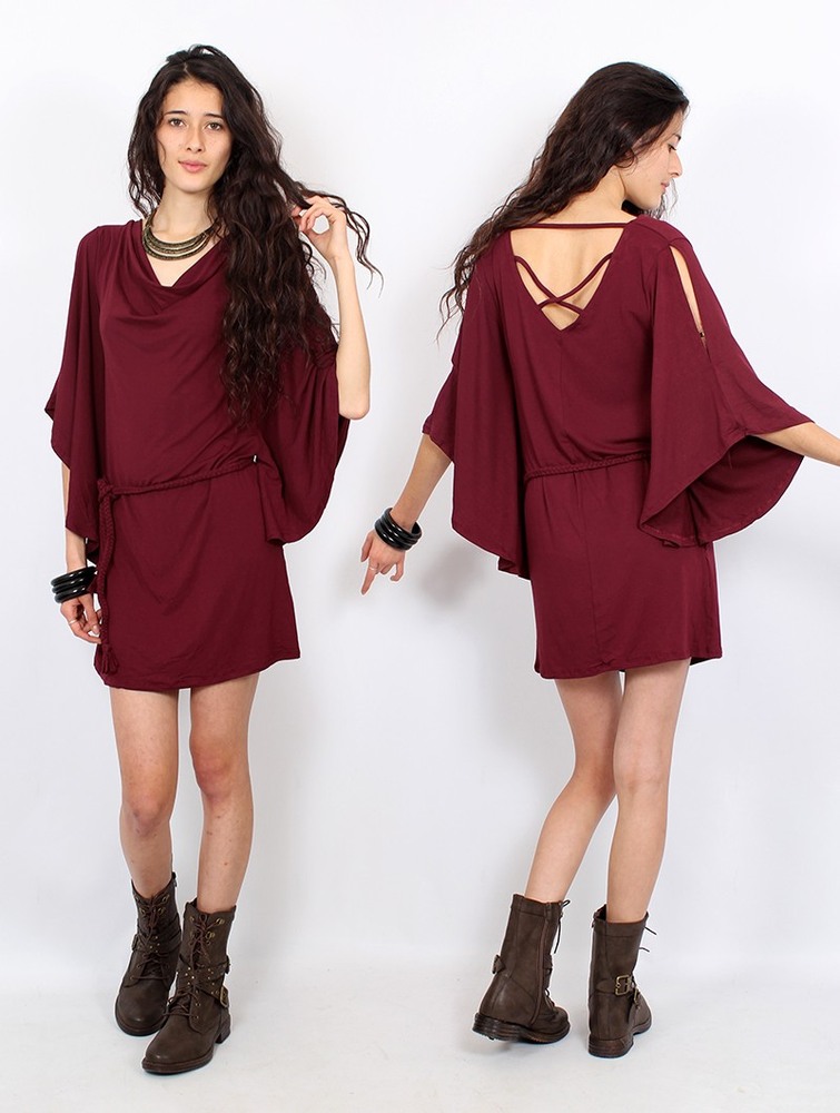 Wine Toonzshop Moonaï Dress Women Dress | 69158AURL