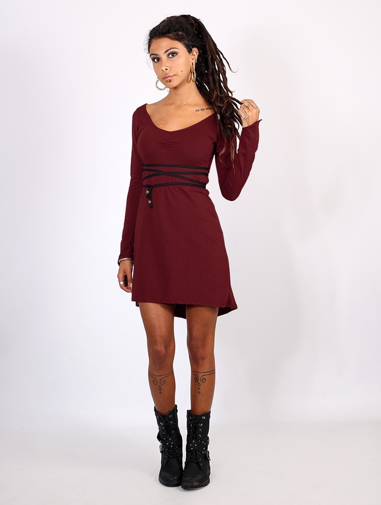 Wine Toonzshop Mystic Dress Women Dress | 61234WROT