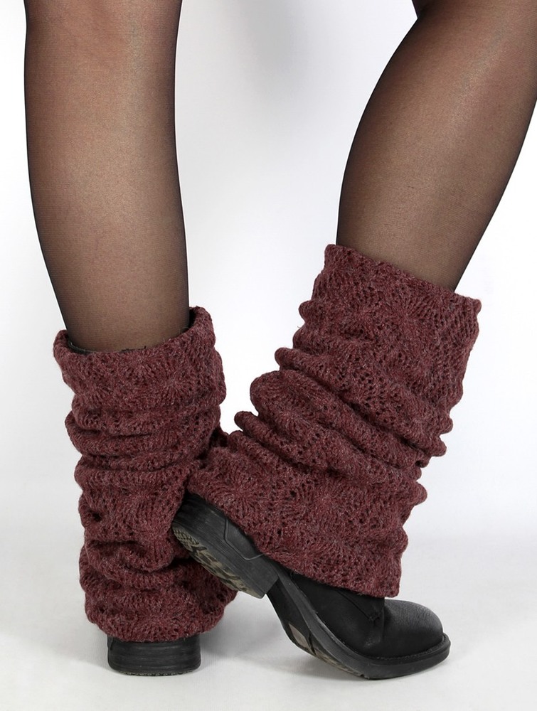 Wine Toonzshop Naïlae Crochet Legwarmers Women Legwarmer | 59237YMOH