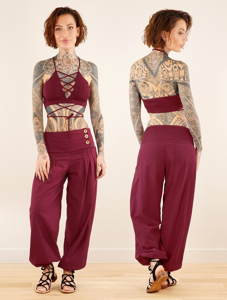 Wine Toonzshop Ravija Harem Pants Women Pants | 28497ZVDB